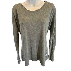Carhartt women size medium  (8 - 10) Stretch top green v neck casual minimal ^^
